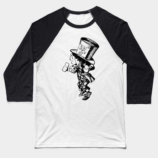 Mad as a hatter Baseball T-Shirt by chris@christinearnold.com